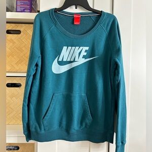 Nike L turquoise sweatshirt